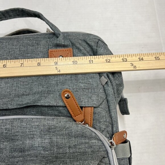Derjunstar Diaper Backpack Multi=functional Baby Diaper Backpack Grey - Picture 8 of 9